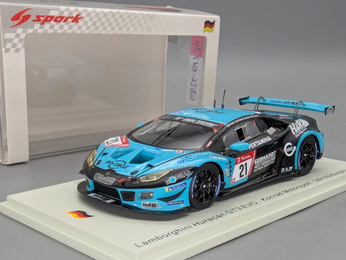 Modellautos 1:43 Spark SG711 Lamborghini Huracan GT3 EVO 24h Nbrg 2020 #21 OVP