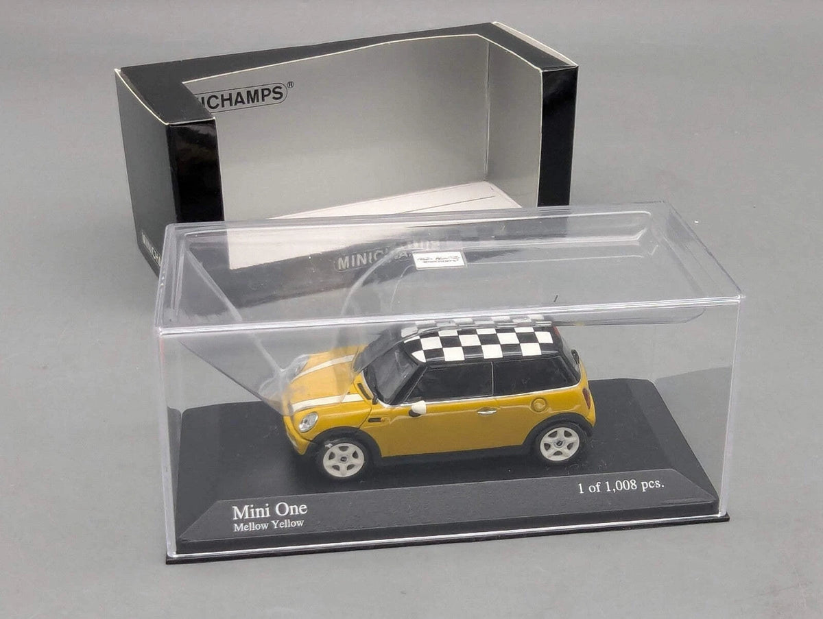 Modellautos 1:43 Minichamps Mini One 2001 Mellow Yellow mit OVP