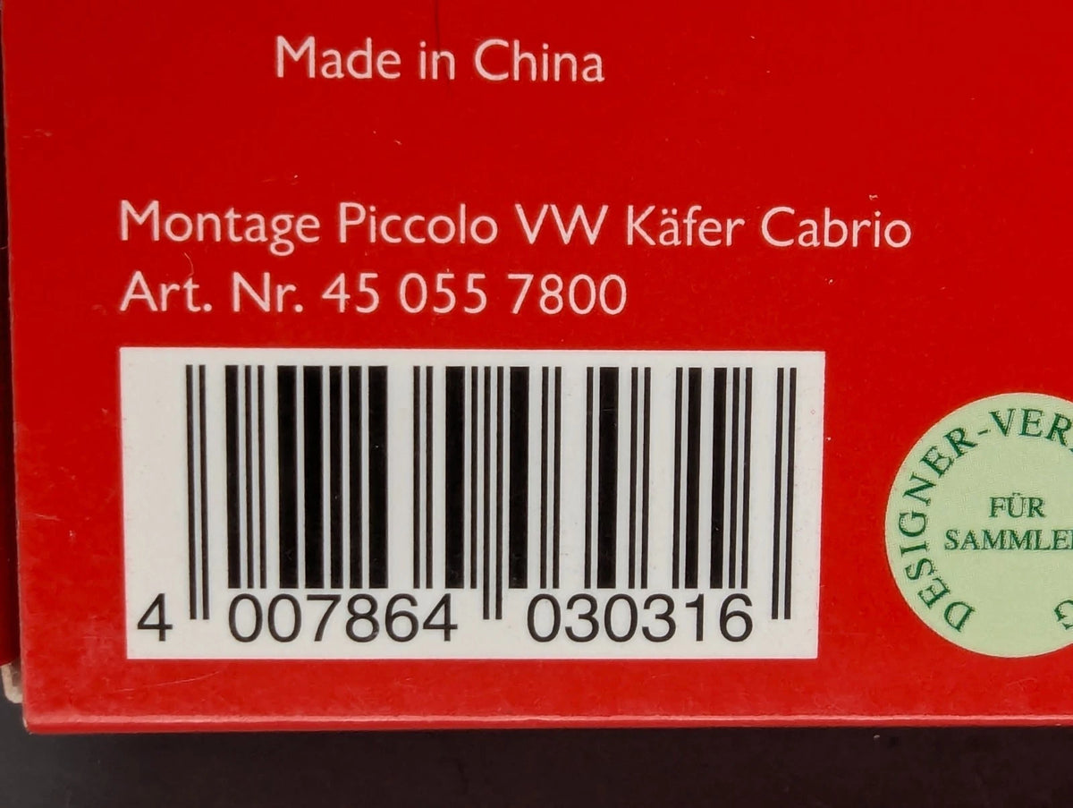 Modellautos 1:90 Schuco Montage Piccolo Volkswagen VW Käfer Cabrio mit OVP