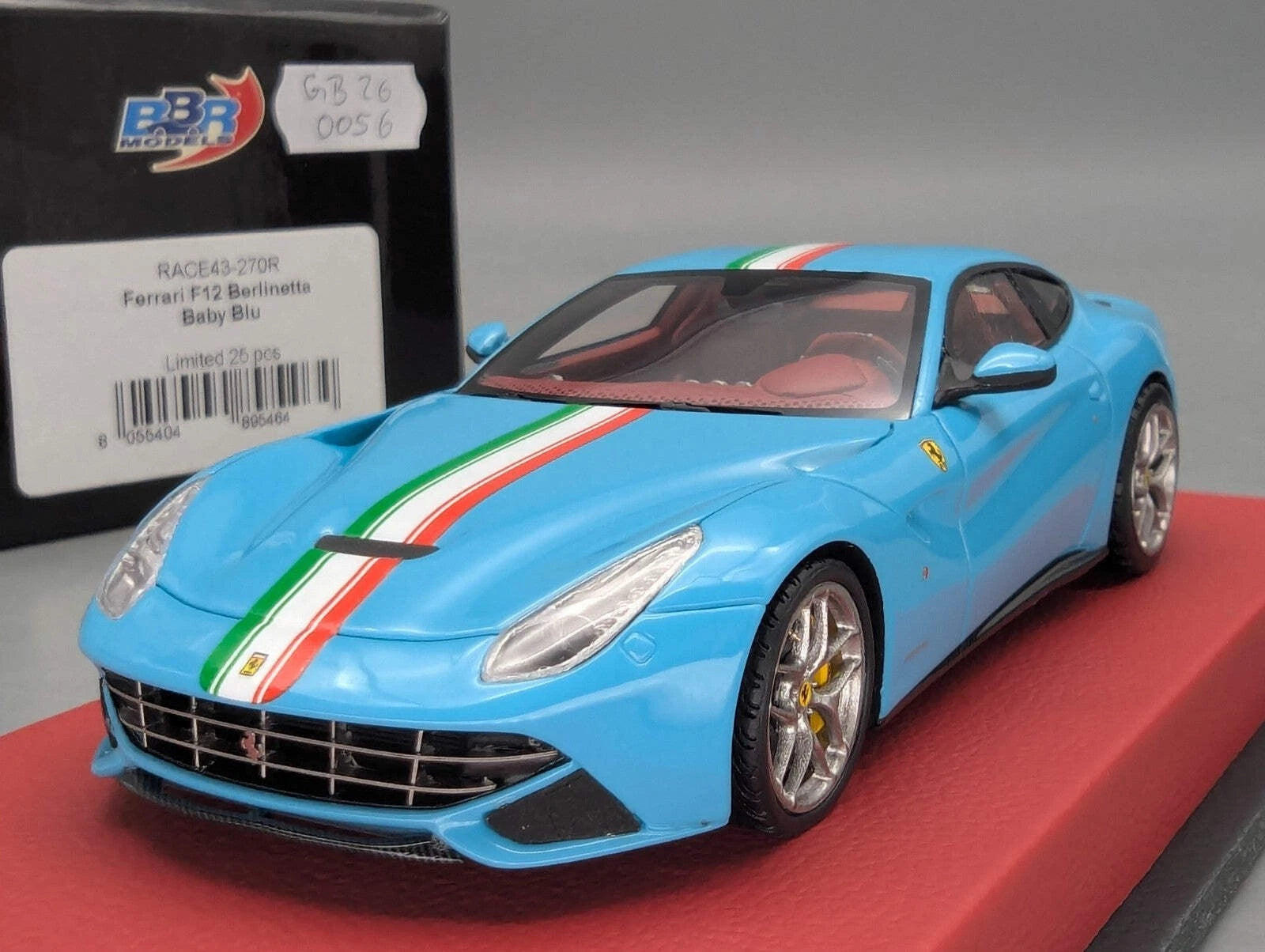 Modellautos 1:43 BBR Concept43 Ferrari F12 Berlinetta Baby Blu Ltd 07/25 mit OVP