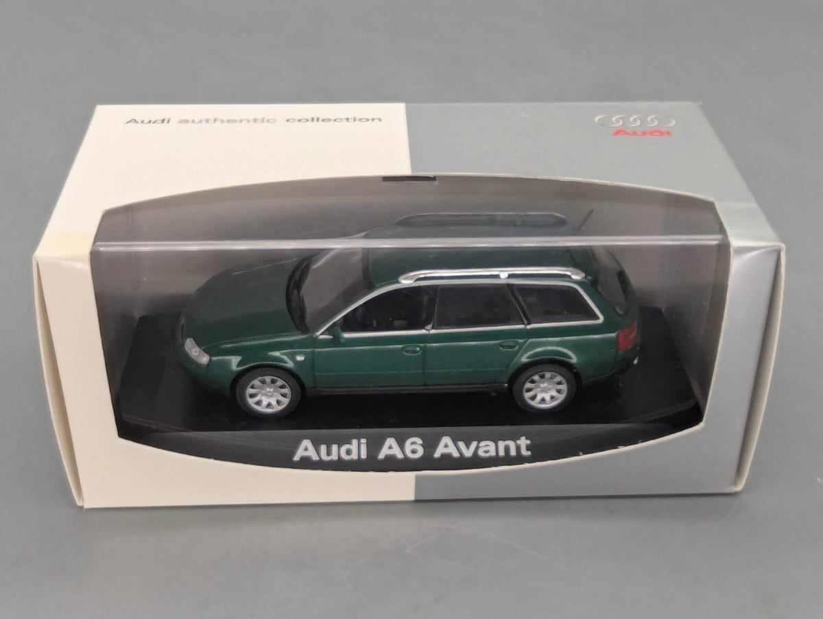 Modellautos 1:43 Minichamps Audi A6 Avant Grün Metallic mit Dealer OVP