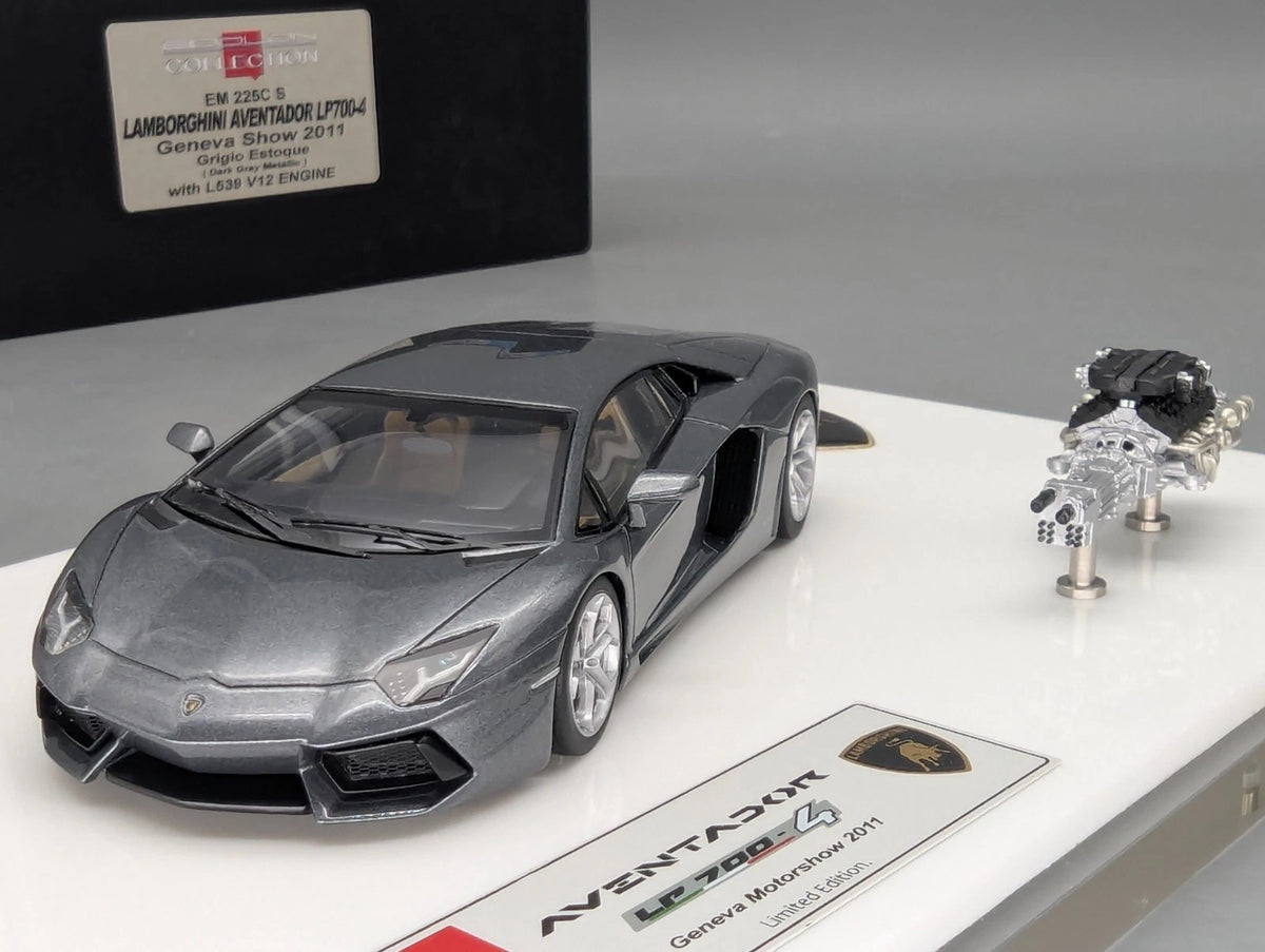Eidolon Make Up 1:43 Lamborghini Aventador LP700-4 2011 Engine Set Grau Met. OVP