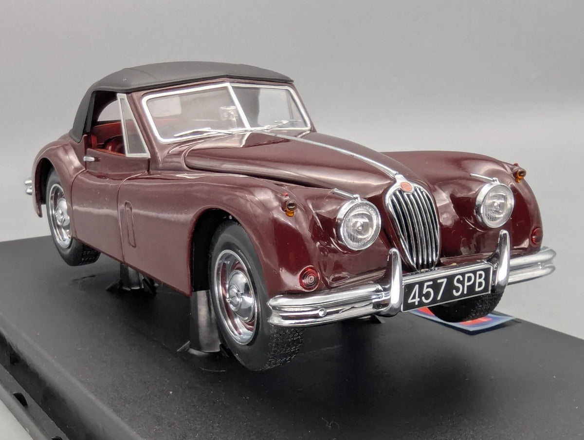 Modellautos 1:18 Sun Star Jaguar XK140 Drophead Coupe Dunkel Rot mit OVP
