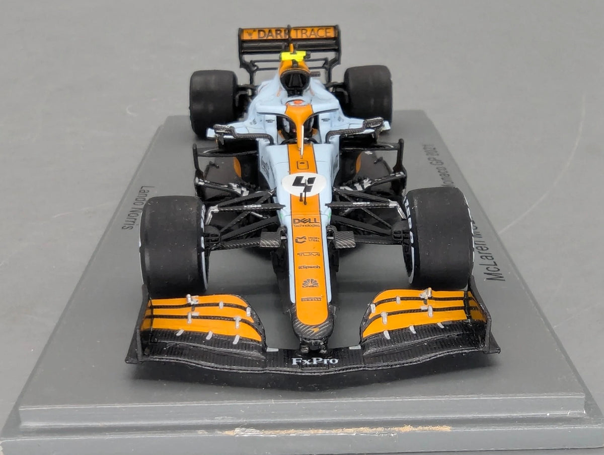 Modellautos 1:43 Spark S7679 McLaren MCL35M 3rd Monaco GP 2021 #4 L. Norris OVP