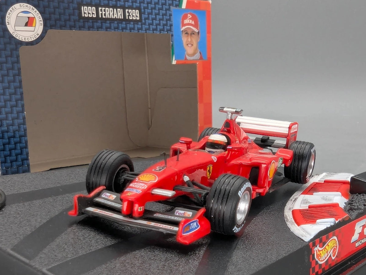 Modellautos 1:43 Hot Wheels Racing Ferrari F399 1999 #3 Schumacher mit OVP