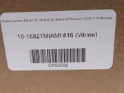 Modellautos 1:18 Bburago Ferrari SF24 Miami 2024 #16 C. Leclerc mit Vitrine OVP