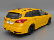 Modellautos 1:18 MCG Modelcar Group 18464 Ford Focus ST Estate Gelb mit Vitrine