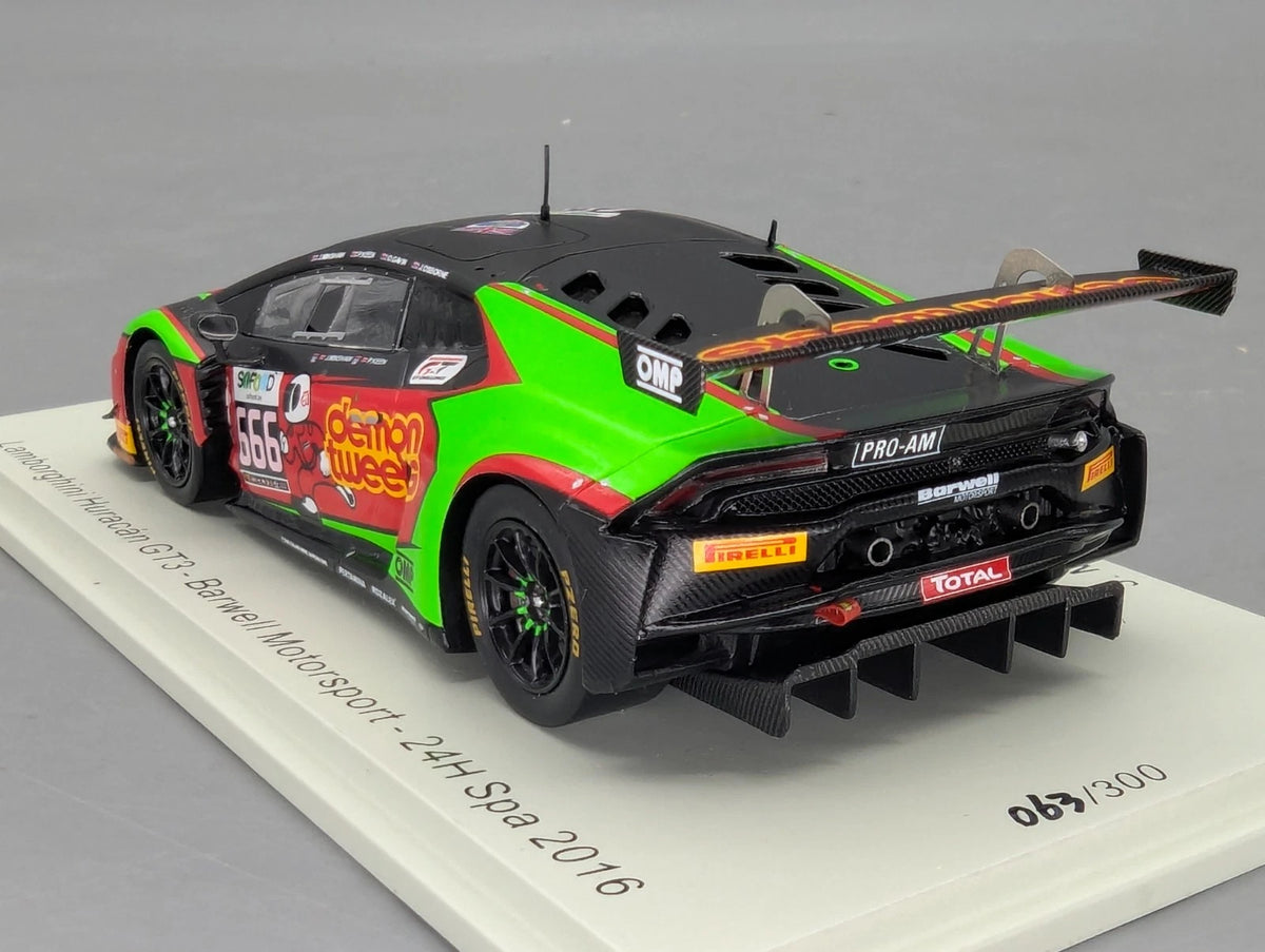 Modellautos 1:43 Spark SB294 Lamborghini Huracan GT3 24h Spa 2016 #666 OVP