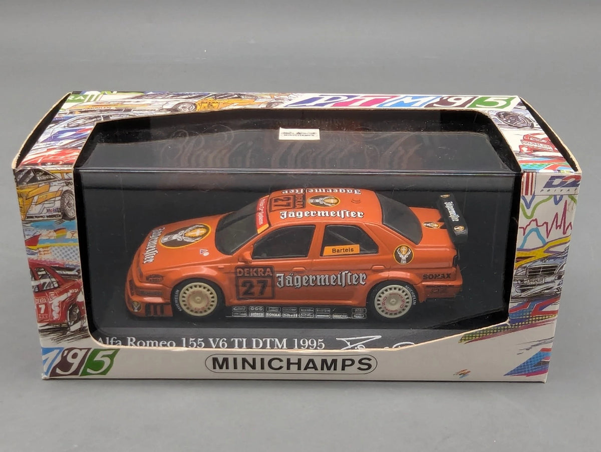 Modellautos 1:43 Minichamps Alfa Romeo 155 V6 TI DTM 1995 #27 Bartels mit OVP