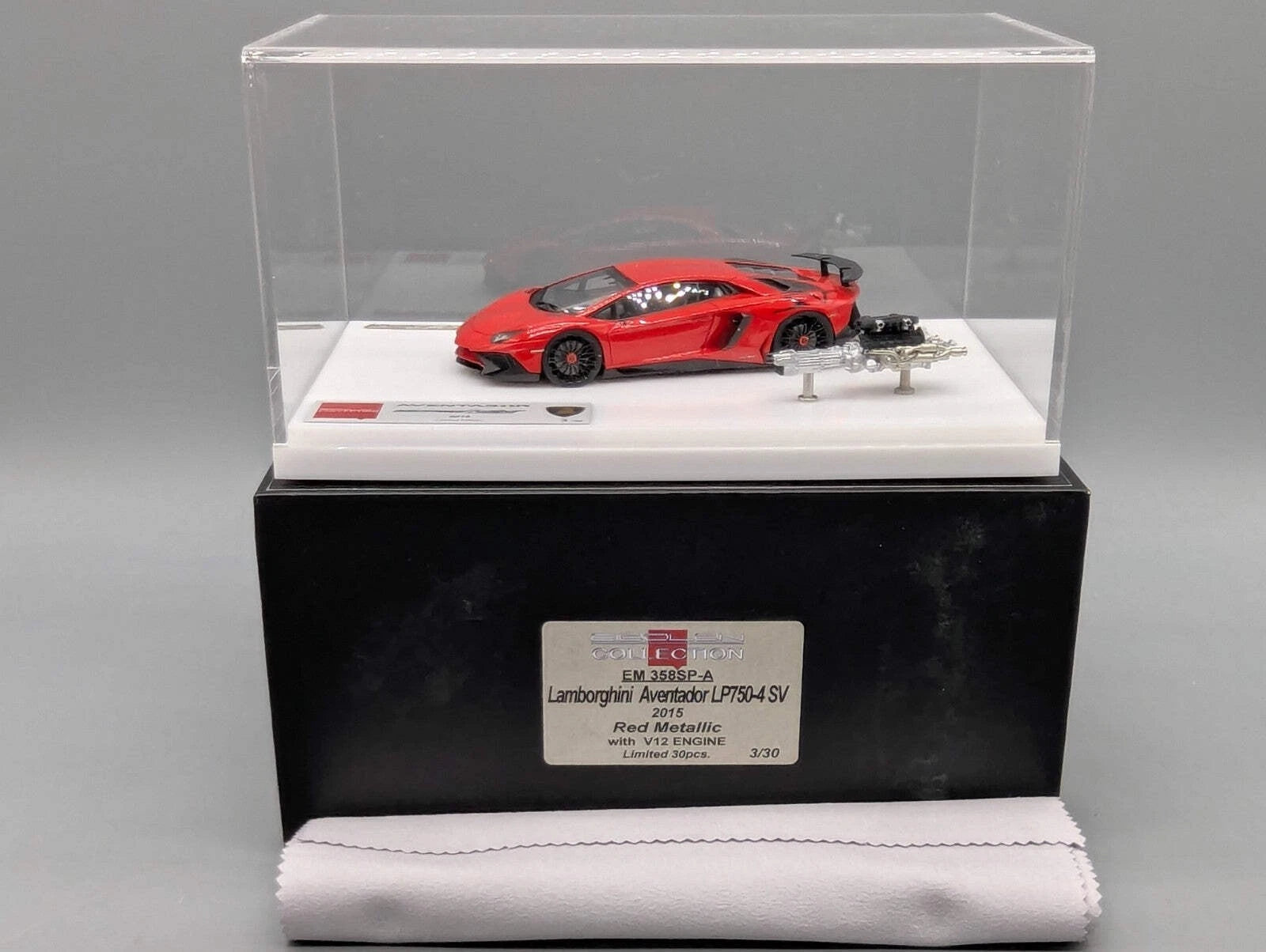 Eidolon Make Up 1:43 Lamborghini Aventador LP750-4 SV 2015 Engine Set 03/30 OVP
