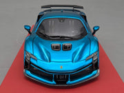 Modellautos 1:43 BBR Concept43 Ferrari SF90XX Stradale Chrome Blue Ltd 03/20 OVP