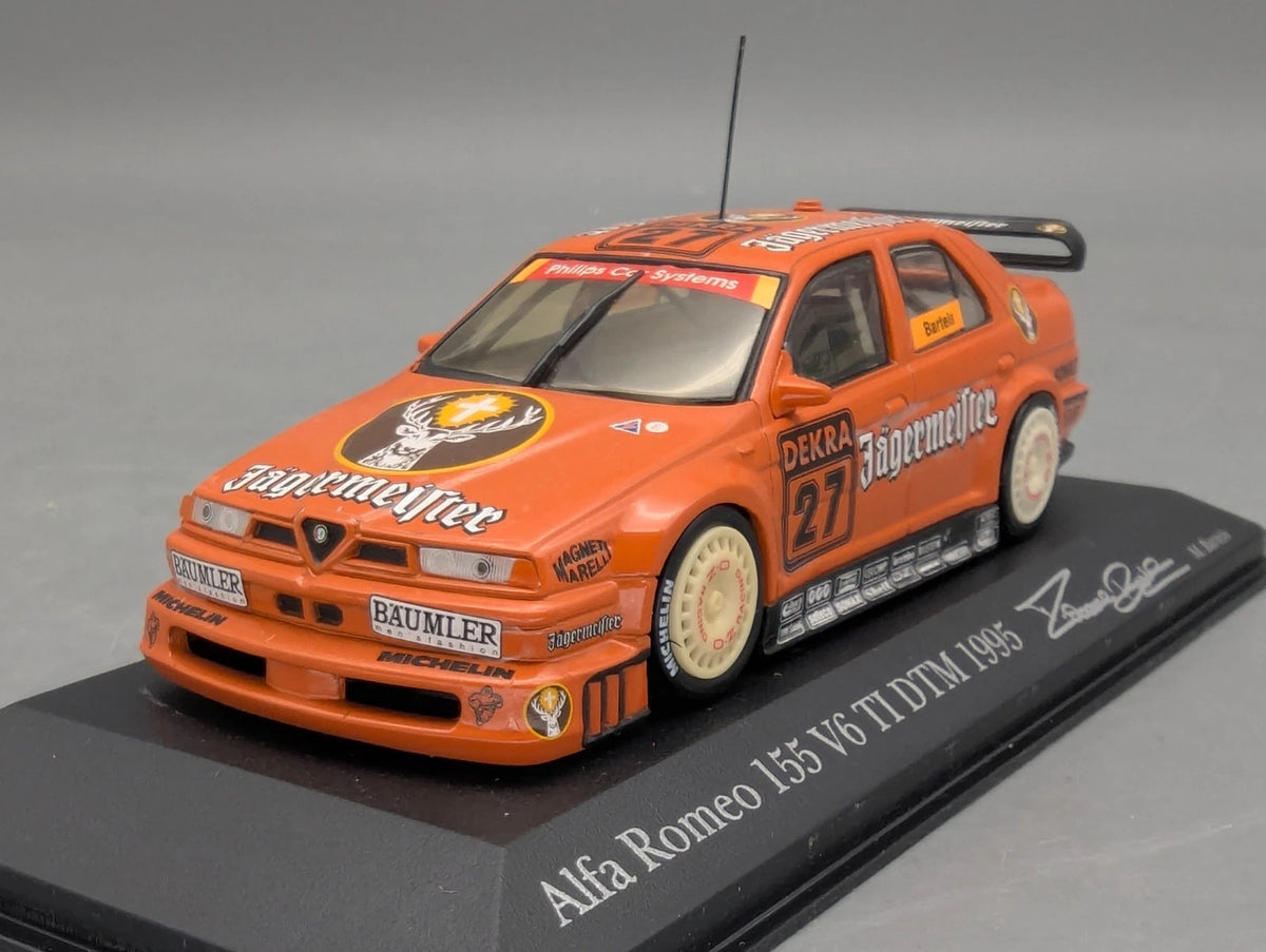Modellautos 1:43 Minichamps Alfa Romeo 155 V6 TI DTM 1995 #27 Bartels mit OVP