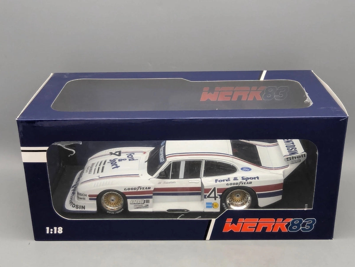 Modellautos 1:18 Werk83 Ford Capri Turbo Gr.5 DRM 1982 #4 Lili Reisenbichler OVP