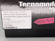 Modellautos 1:18 Tecnomodel Lotus 19 1961 WINNER USAC GP Ltd. 53/65 #7 mit OVP