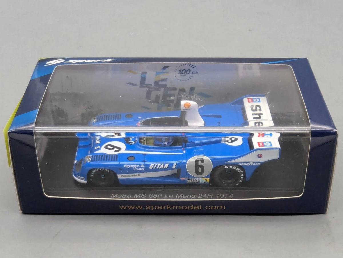 Modellautos 1:43 Spark S9446 Matra MS 680 24h Le Mans 1974 #6 mit OVP