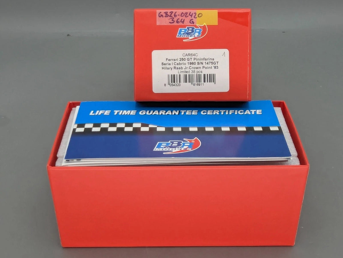 Modellautos 1:43 BBR Ferrari 250 GT Pininfarina Serie 1 Cabrio Ltd 01/38 OVP