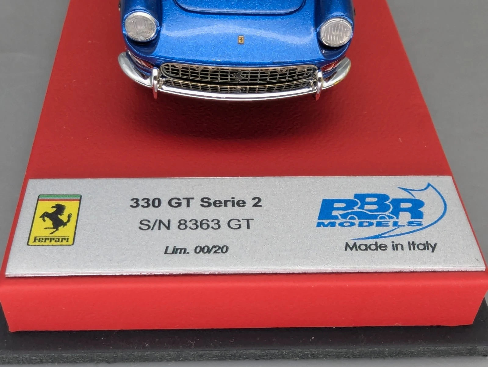 Modellautos 1:43 BBR Ferrari 330 GT Serie 2 S/N 8363GT VORSERIENMODELL 00/20 OVP