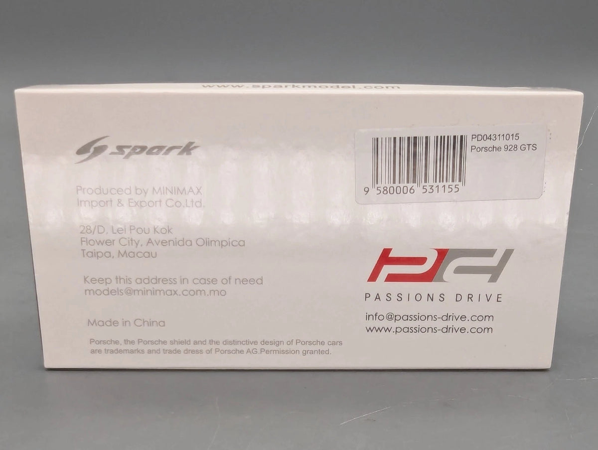 Modellautos 1:43 Spark PD04311015 Porsche 928 GTS Gelb mit OVP