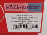 Modellautos 1:43 BBR Ferrari 250 GT Lusso Speciale 2007 S/N 4385GT Ltd 08/10 OVP