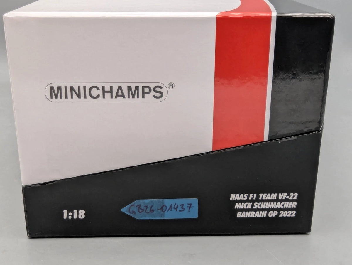 Modellautos 1:18 Minichamps Haas F1 Team VF-22 Bahrain 2022 Mick Schumacher OVP