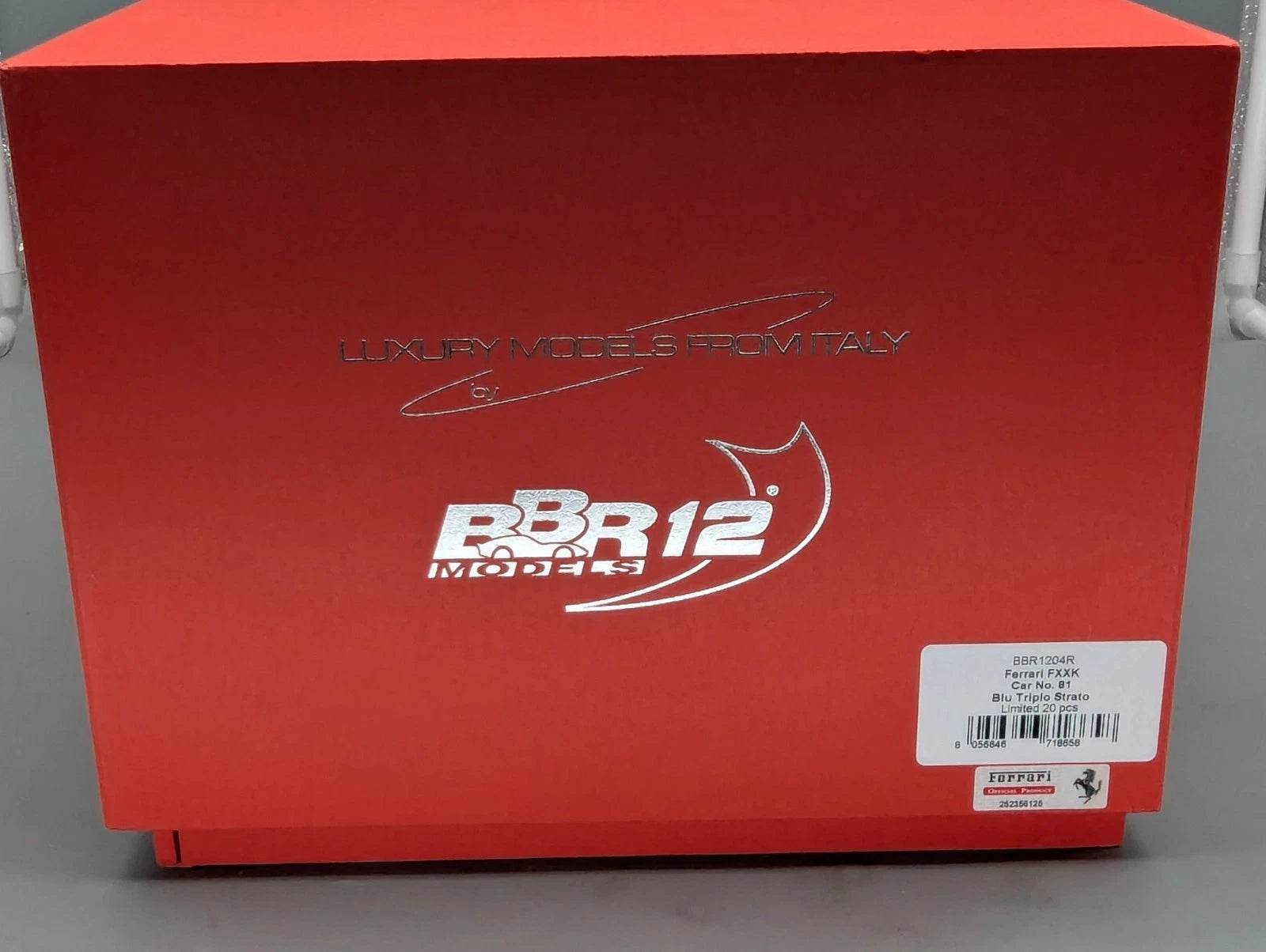 Modellautos 1:12 BBR Ferrari FXX-K Car #81 Blau Gelb Ltd 15/20 in Vitrine OVP