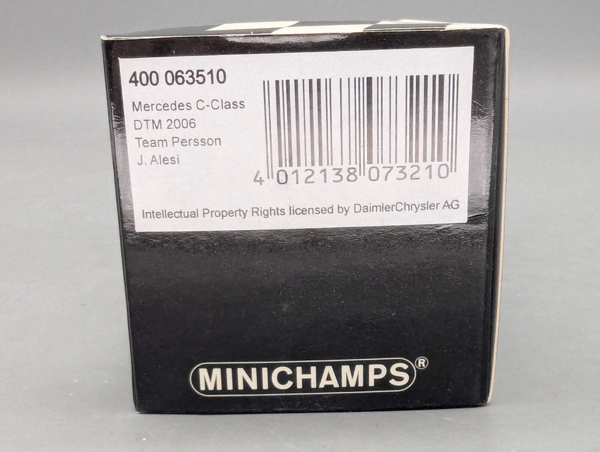 Modellautos 1:43 Minichamps Mercedes Benz C-Klasse DTM 2006 #10 J. Alesi mit OVP