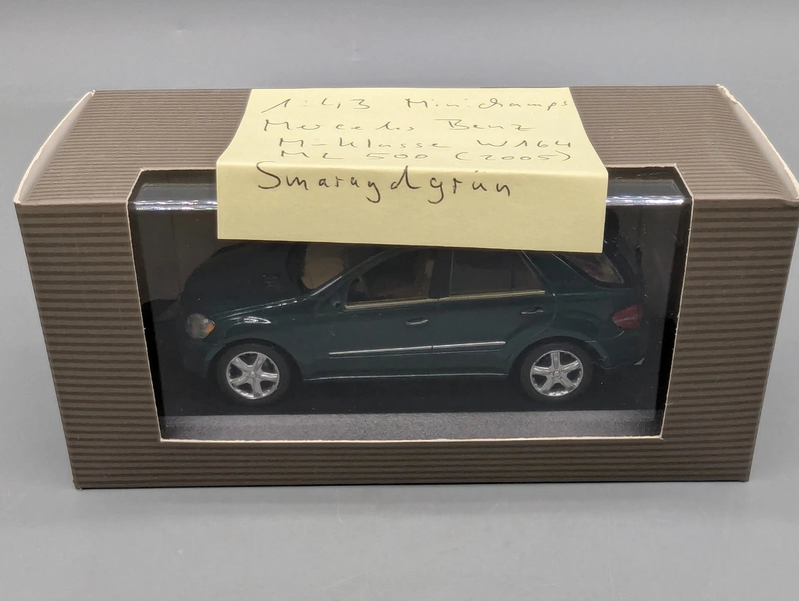 Modellautos 1:43 Minichamps Mercedes Benz M Klasse ML 500 W164 2005 Grün mit OVP