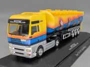 Lkw Modell 1:87 Herpa Steyr ST-A XXL Silosattelzug Pitztal mit Vitrine