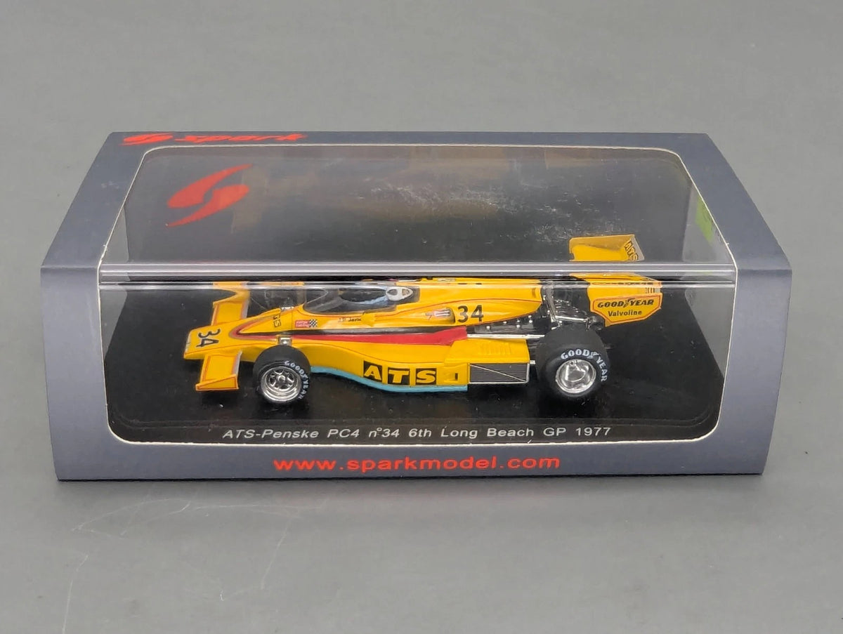 Modellautos 1:43 Spark S3371 ATS-Penske PC4 Long Beach 1977 #34 J. P. Jarier OVP