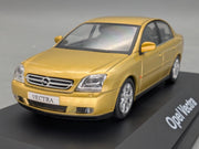 Modellautos 1:43 Schuco Opel Vectra Gold Metallic mit Dealer OVP