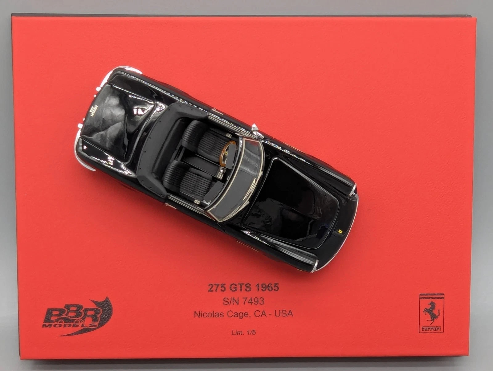 Modellautos 1:43 BBR Ferrari 275 GTS 1965 Nicolas Cage Personal Car  01/05 OVP