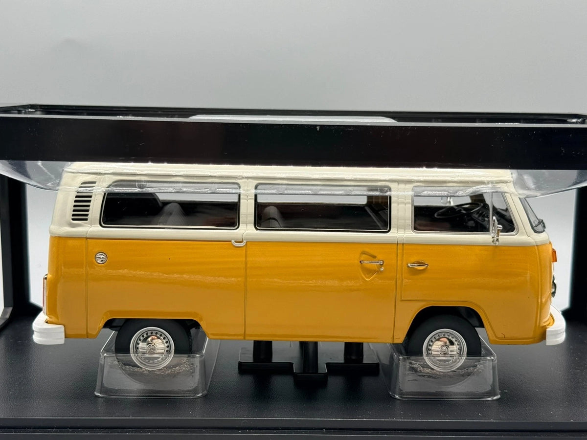 Modellautos 1:18 KK-Scale VW T2b Bus 1972 Gelb Weiß mit OVP