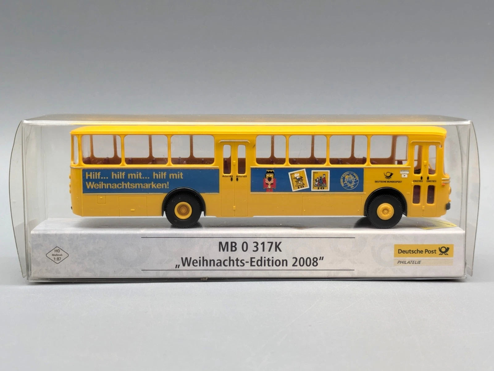 Bus Modell 1:87 Brekina Mercedes Benz  0 317K "Weihnachts-Edition 2008" mit OVP