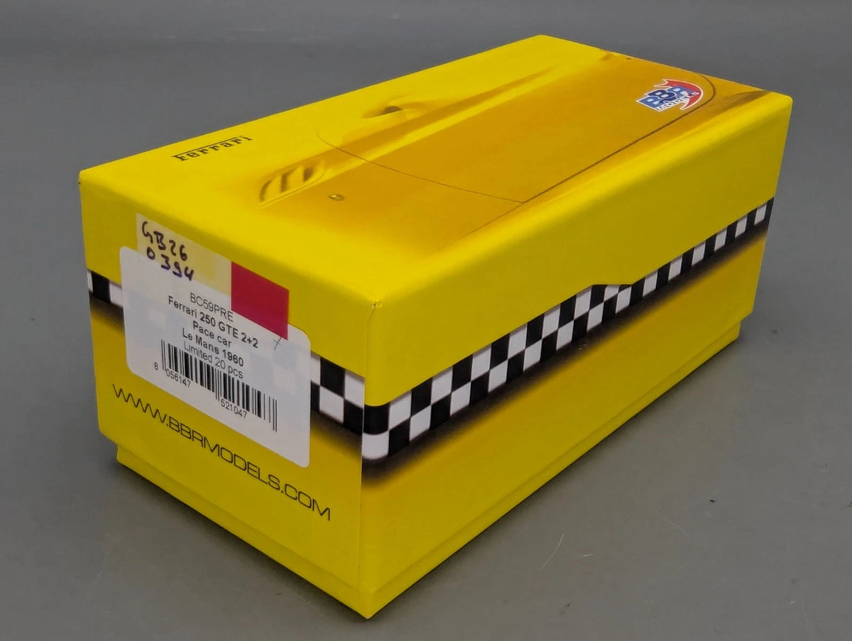 Modellautos 1:43 BBR Ferrari 250 GTE 2+2 Pace Car Le Mans 1960 07/20 Stück OVP