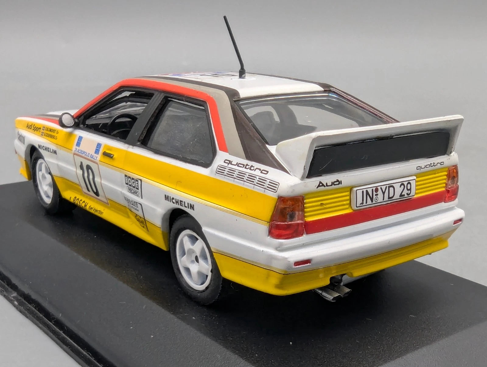 Modellautos 1:43 Minichamps Audi Quattro 31. Acropolis Rally 1984 #10 mit OVP