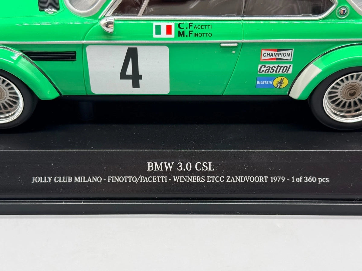 Modellautos 1:18 Minichamps BMW 3.0 CSL Winner ETCC Zandvoort 1979 #4 mit OVP