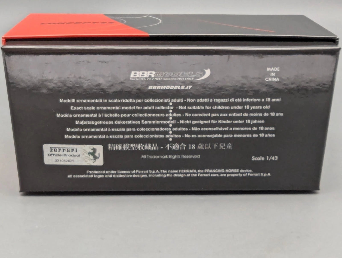 Modellautos 1:43 BBR Concept43 Ferrari Roma Rosso Corsa Met. 01/99 mit OVP