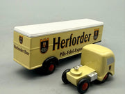 Modellautos 1:90 Schuco Piccolo 2er-Set LKW mit Anhänger Herforder in OVP