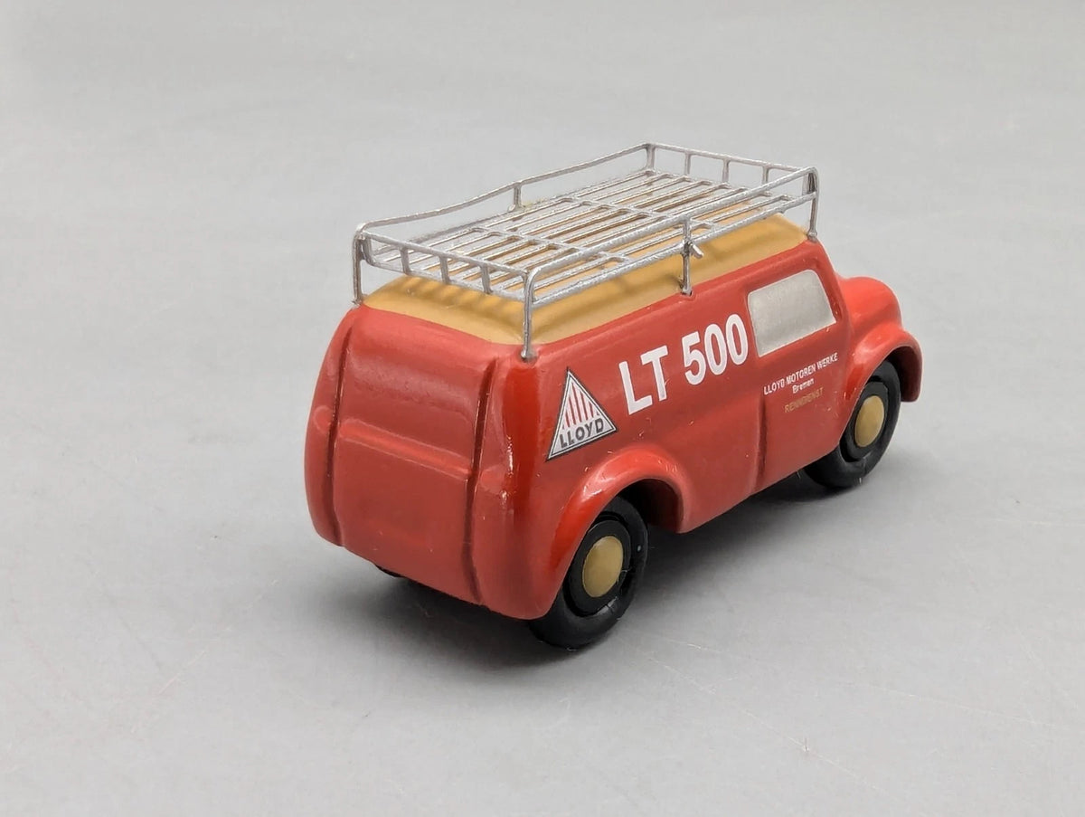 Modellautos 1:90 Schuco Piccolo Lloyd LT 500 Lloyd Renndienst mit OVP