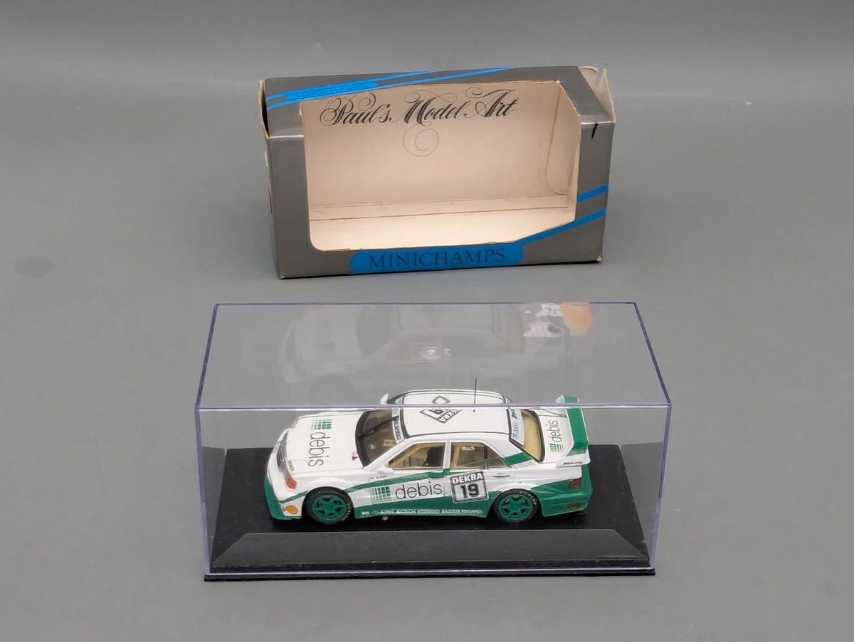 Modellautos 1:43 Minichamps Mercedes Benz 190E EVO2 1. Version 1992 #19 Asch OVP