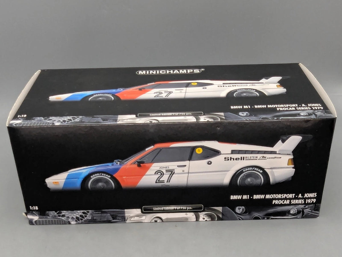 Modellautos 1:18 Minichamps BMW M1 Procar Series 1979 #27 O. Jones mit OVP