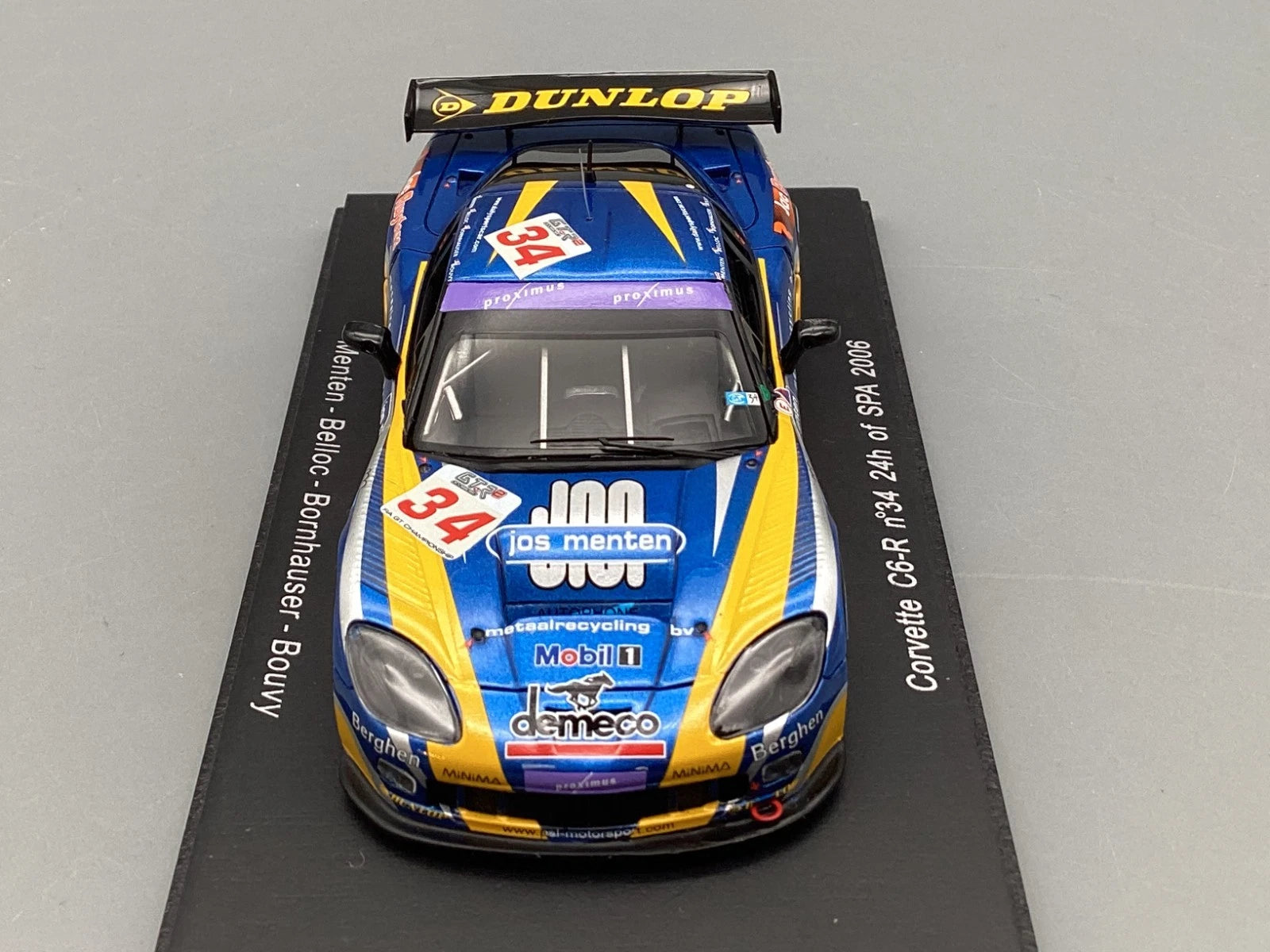 Modellautos 1:43 Spark Corvette C6-R 24h Spa 2006 #34 mit OVP