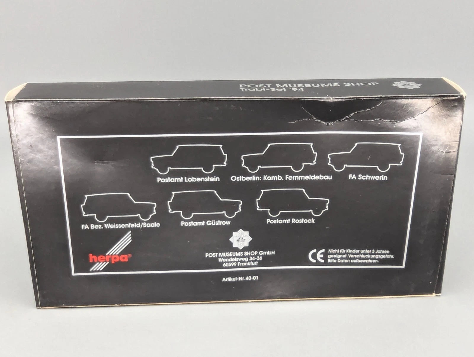 Modellautos 1:87 Herpa Post Museum Shop Trabant 601 S Universal 6-tlg Set OVP