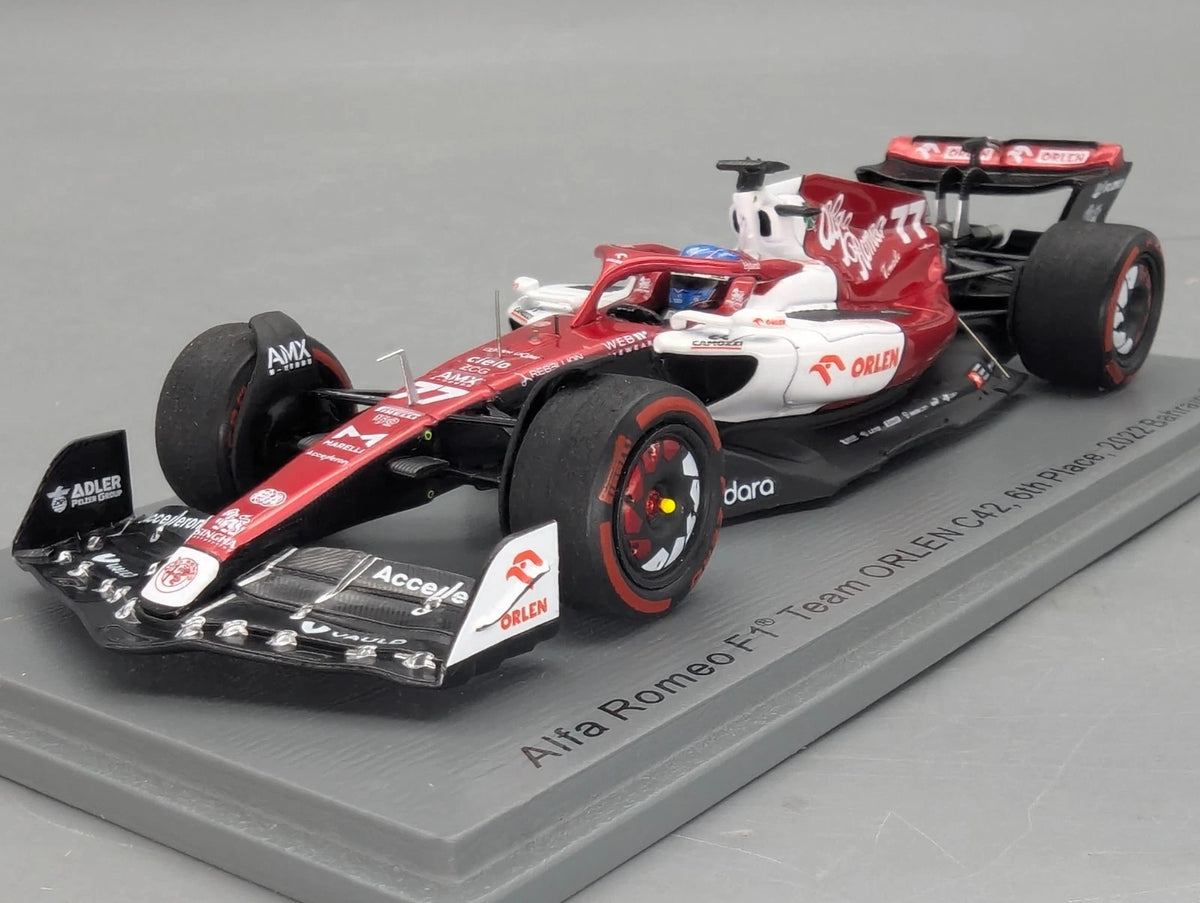 Modellautos 1:43 Spark S8517 Alfa Romeo F1 Orlen C42 Bahrain 2022 #77 Bottas OVP
