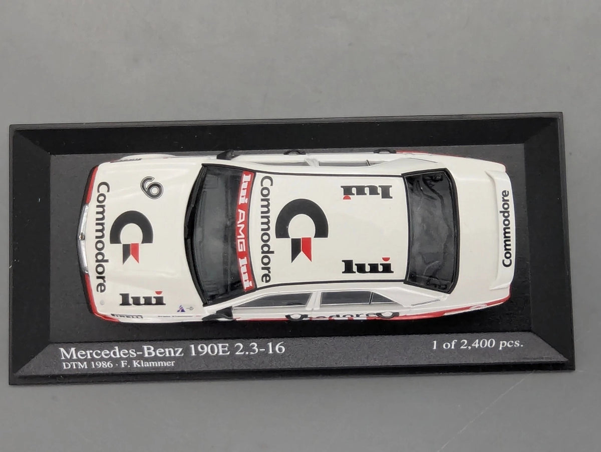 Modellautos 1:43 Minichamps Mercedes Benz 190E 2.3-16 DTM 1986 #9 F. Klammer OVP