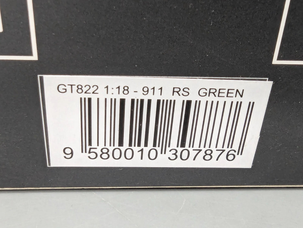 Modellautos 1:18 GT Spirit GT822 Porsche 911 RS Green mit OVP