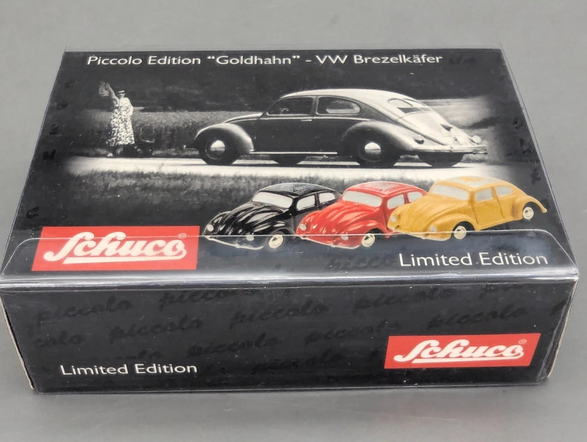 Modellautos 1:90 Schuco Piccolo Volkswagen VW Brezelkäfer Goldhahn 444 pcs. OVP