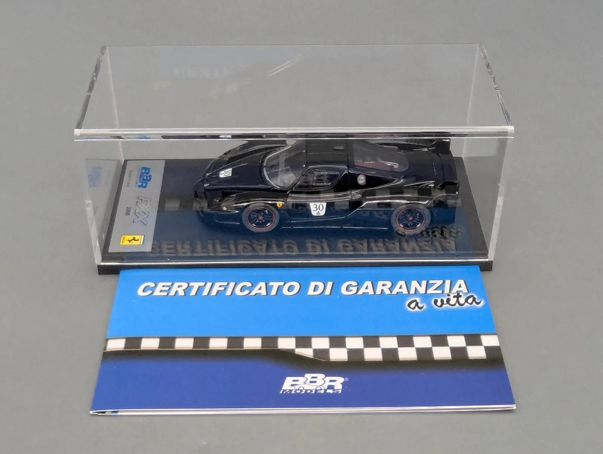 Modellautos 1:43 BBR Ferrari FXX  2006 Black #30 M. Schumacher mit Vitrine + OVP