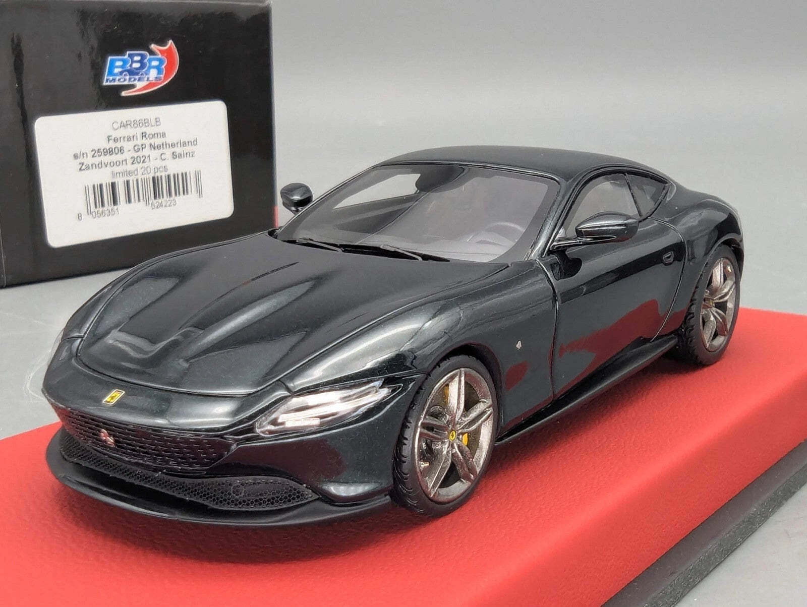 Modellautos 1:43 BBR Concept43 Ferrari Roma Zandvoort 2021 C. Sainz mit OVP