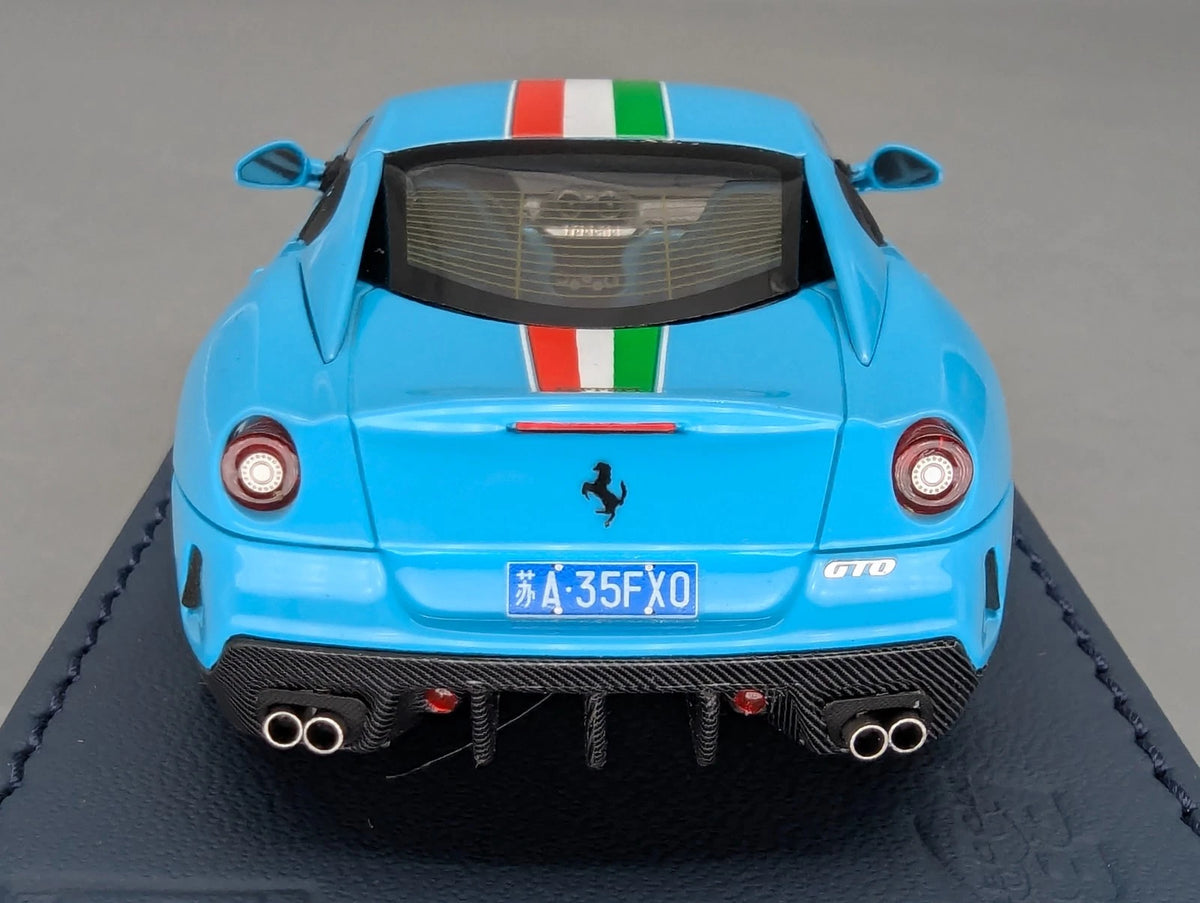 Modellautos 1:43 BBR Executive Ferrari 599 GTO Baby Blue Limited 42/70 mit OVP